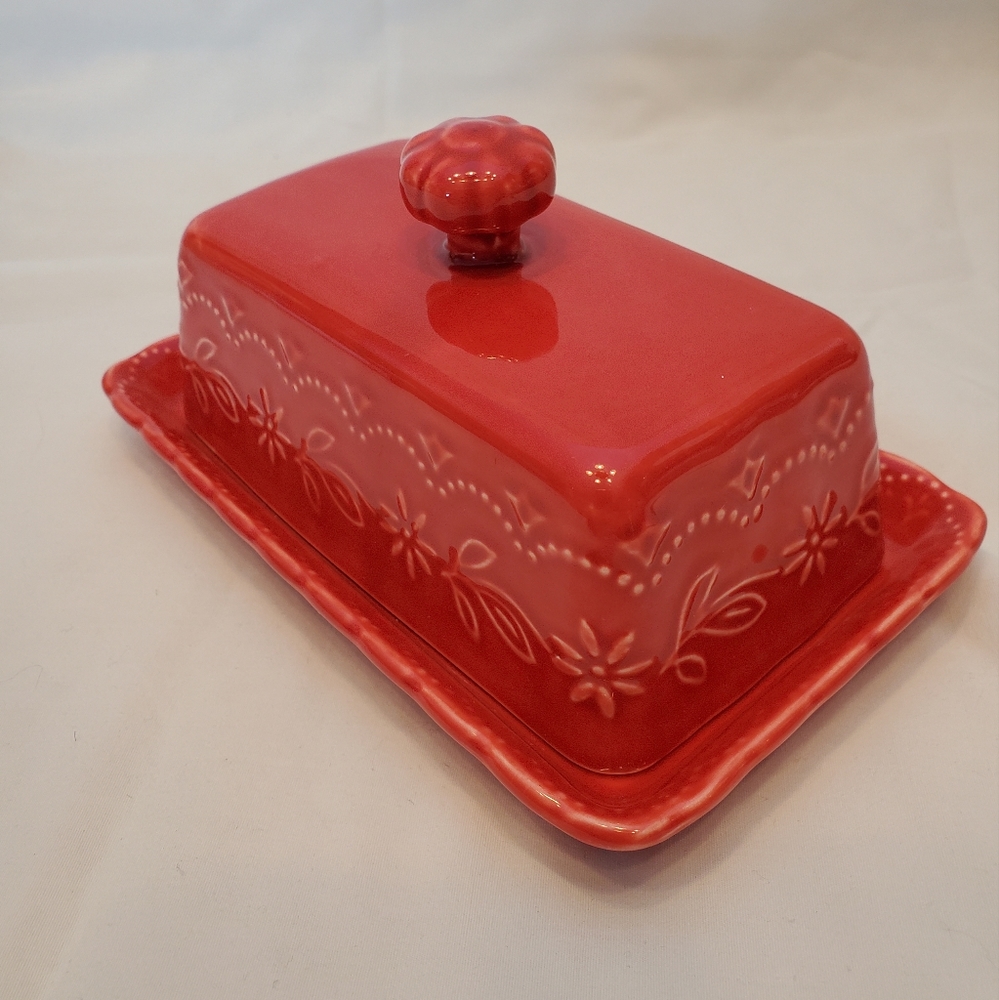 The Pioneer Woman Toni Pattern Vintage Butter Dish